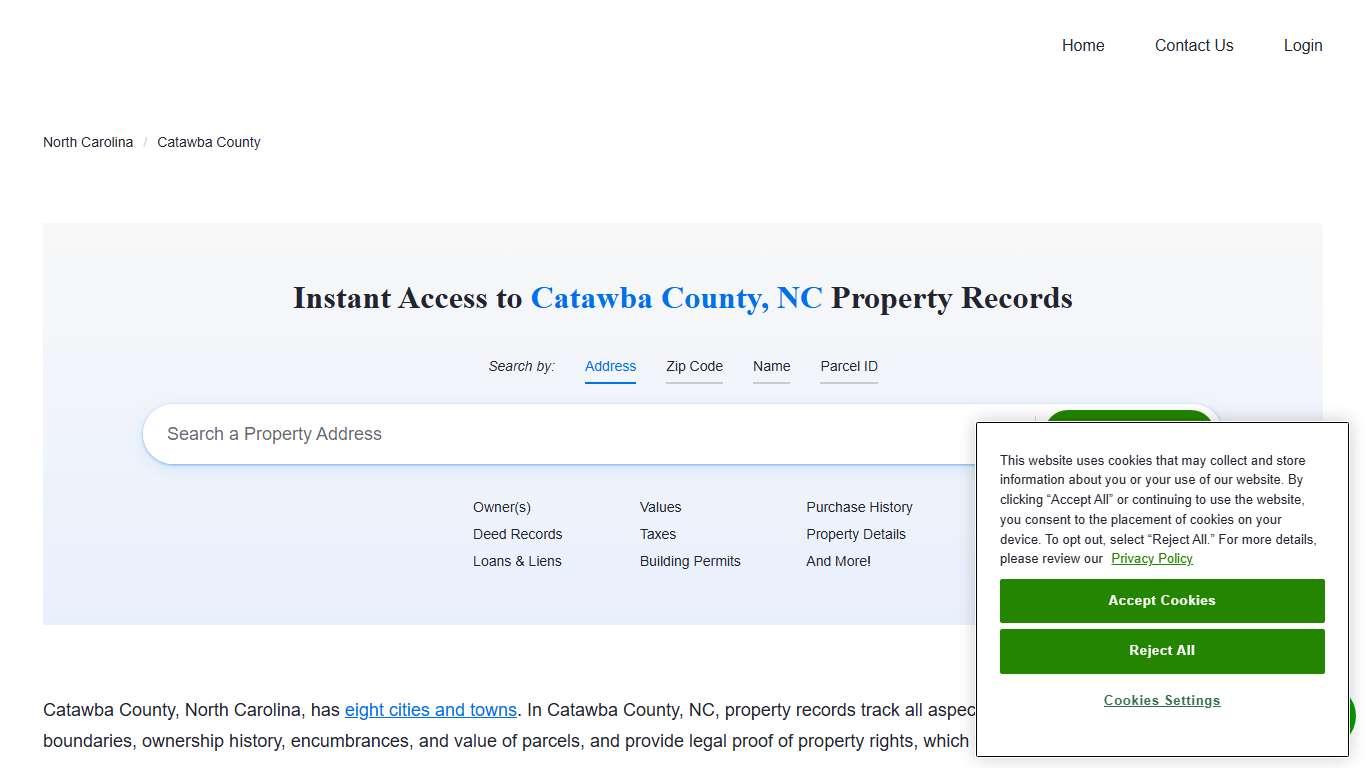 Catawba County Property Records | Owners, Deeds, Permits